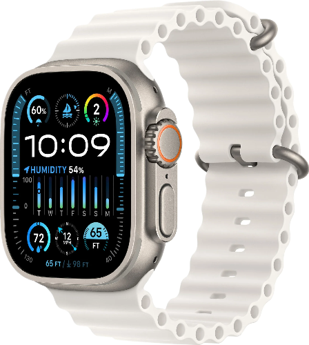 Apple Watch Ultra 2 корпус из титана, ремешок White Ocean Band One Size